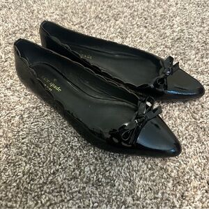 Kate Spade Black patent leather ballet flats size 8